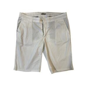 DESERT CREW White Shorts Men's Size 54 Made in Italy Casual Cotton Stretch Chino